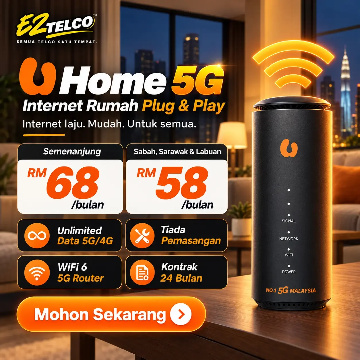 U Home 5G Free Router