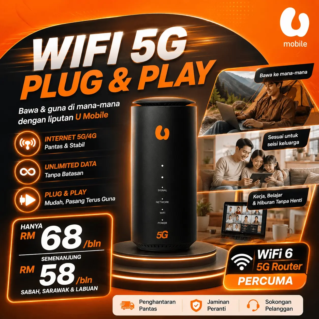 U Home 5G Free Router