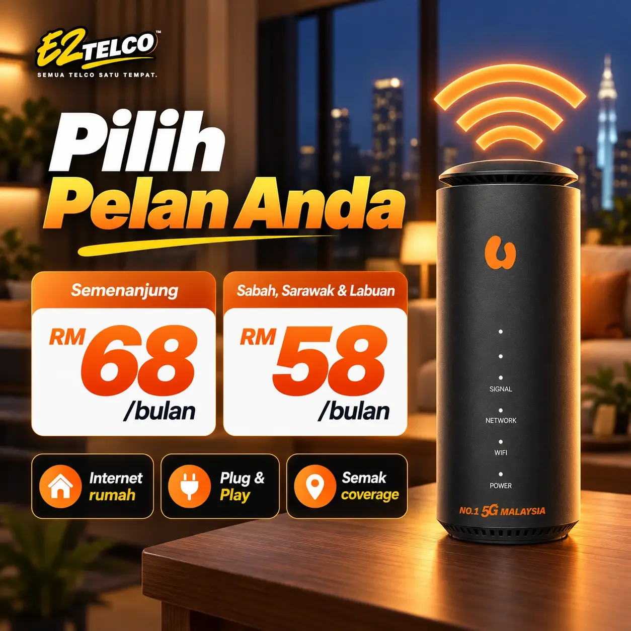 U Home 5G Free Router